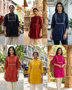 Charmi Vol 1 Rayon With Embroidered Short Kurti Collection