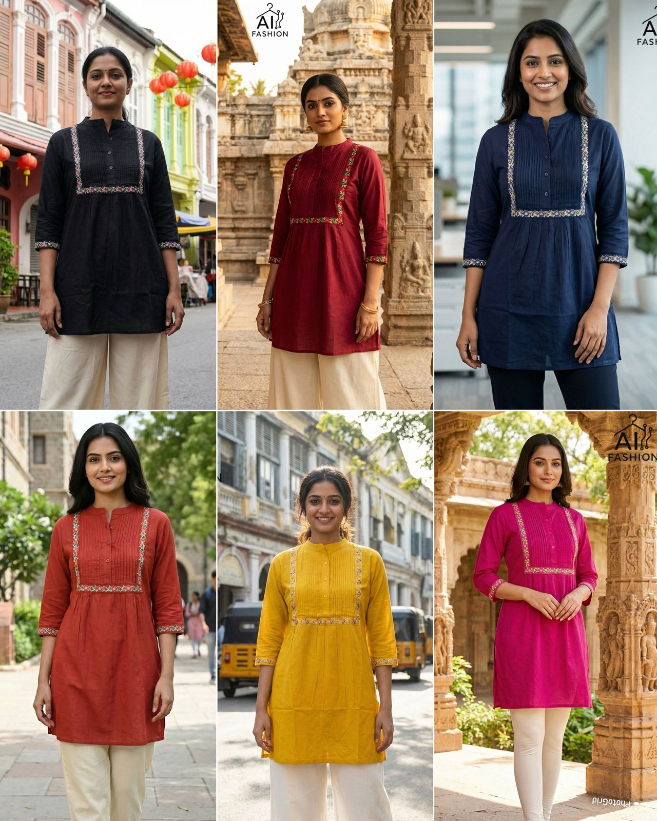 Charmi Vol 1 Rayon With Embroidered Short Kurti Collection
