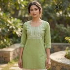 Charmi Vol 3 Rayon With Thread Worked Short Kurti Collection