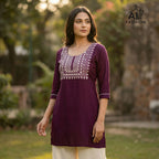 Charmi Vol 3 Rayon With Thread Worked Short Kurti Collection