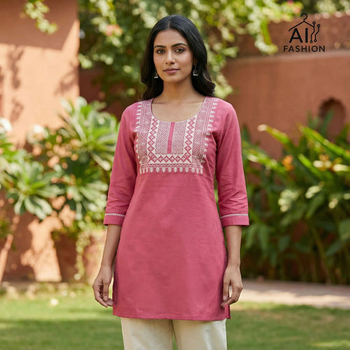 Charmi Vol 3 Rayon With Thread Worked Short Kurti Collection
