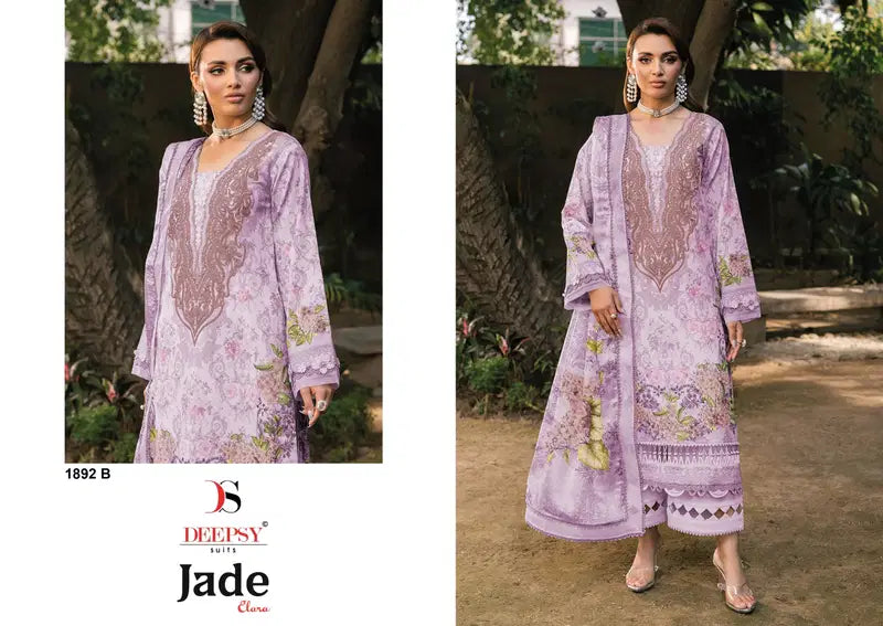 Deepsy 1892 Chiffon Dupatta Cotton Embroidered Salwar Kameez