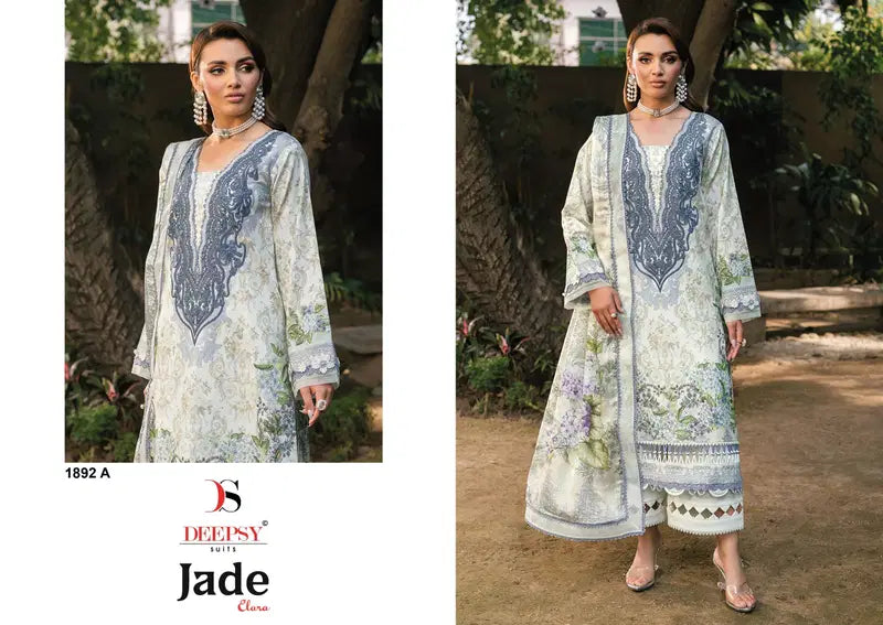 Deepsy 1892 Chiffon Dupatta Cotton Embroidered Salwar Kameez