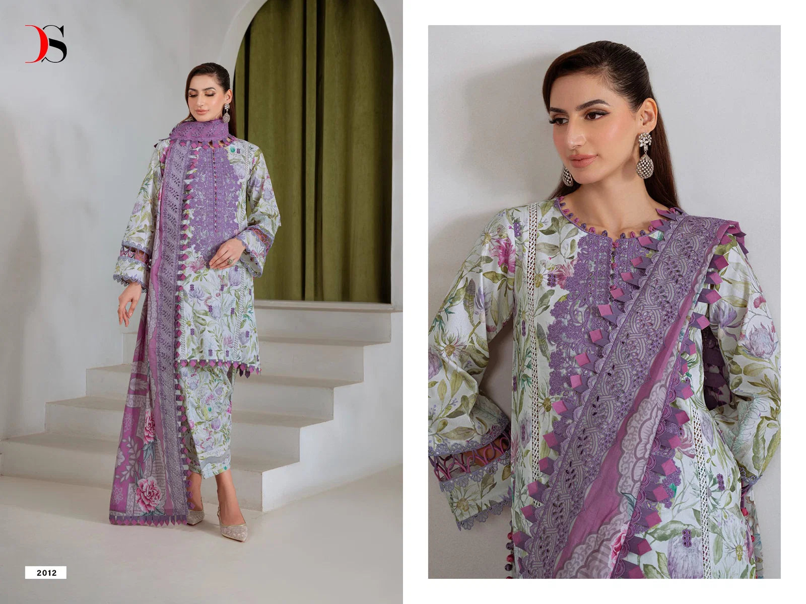 Deepsy Jade Bagh Cotton Dupatta Cotton Embroidered Salwar Kameez