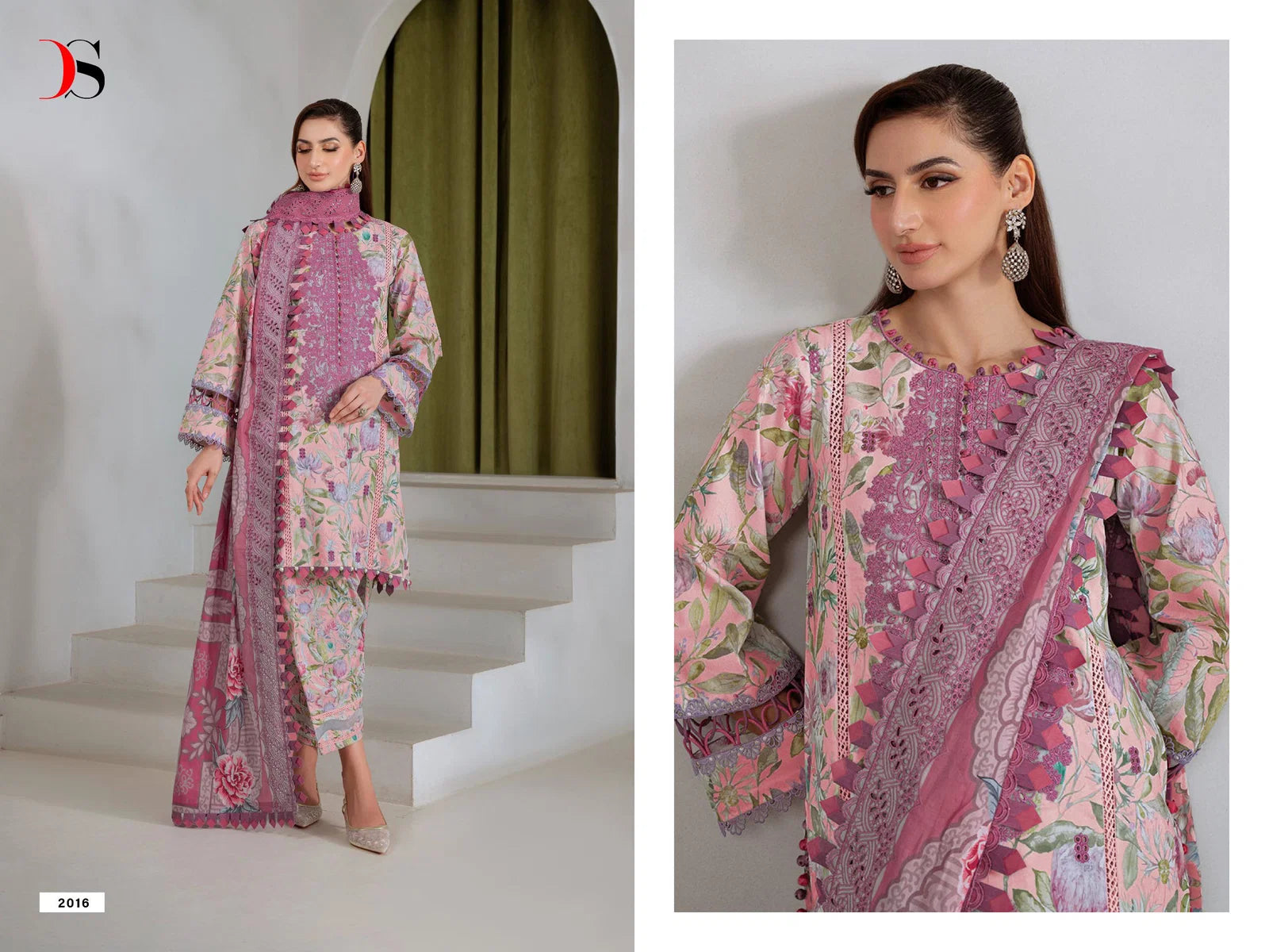 Deepsy Jade Bagh Cotton Dupatta Cotton Embroidered Salwar Kameez