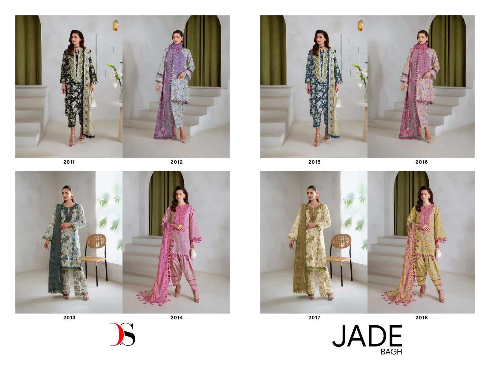 Deepsy Jade Bagh Cotton Dupatta Cotton Embroidered Salwar Kameez