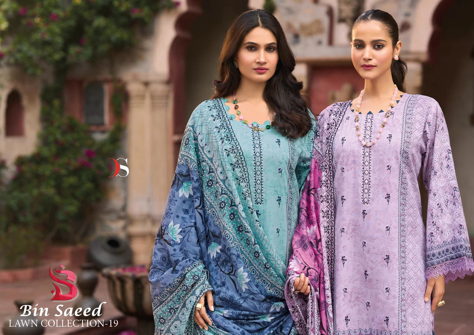 Deepsy Bin Saeed Vol 19 Cotton With Embroidery Pakistani Salwar Kameez