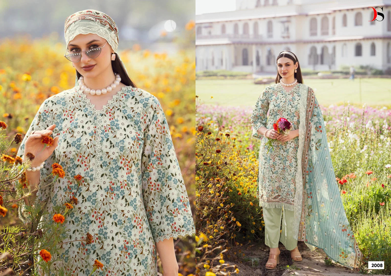 Deepsy Bin Saeed Vol 20 Cotton With Embroidery Pakistani Salwar Kameez