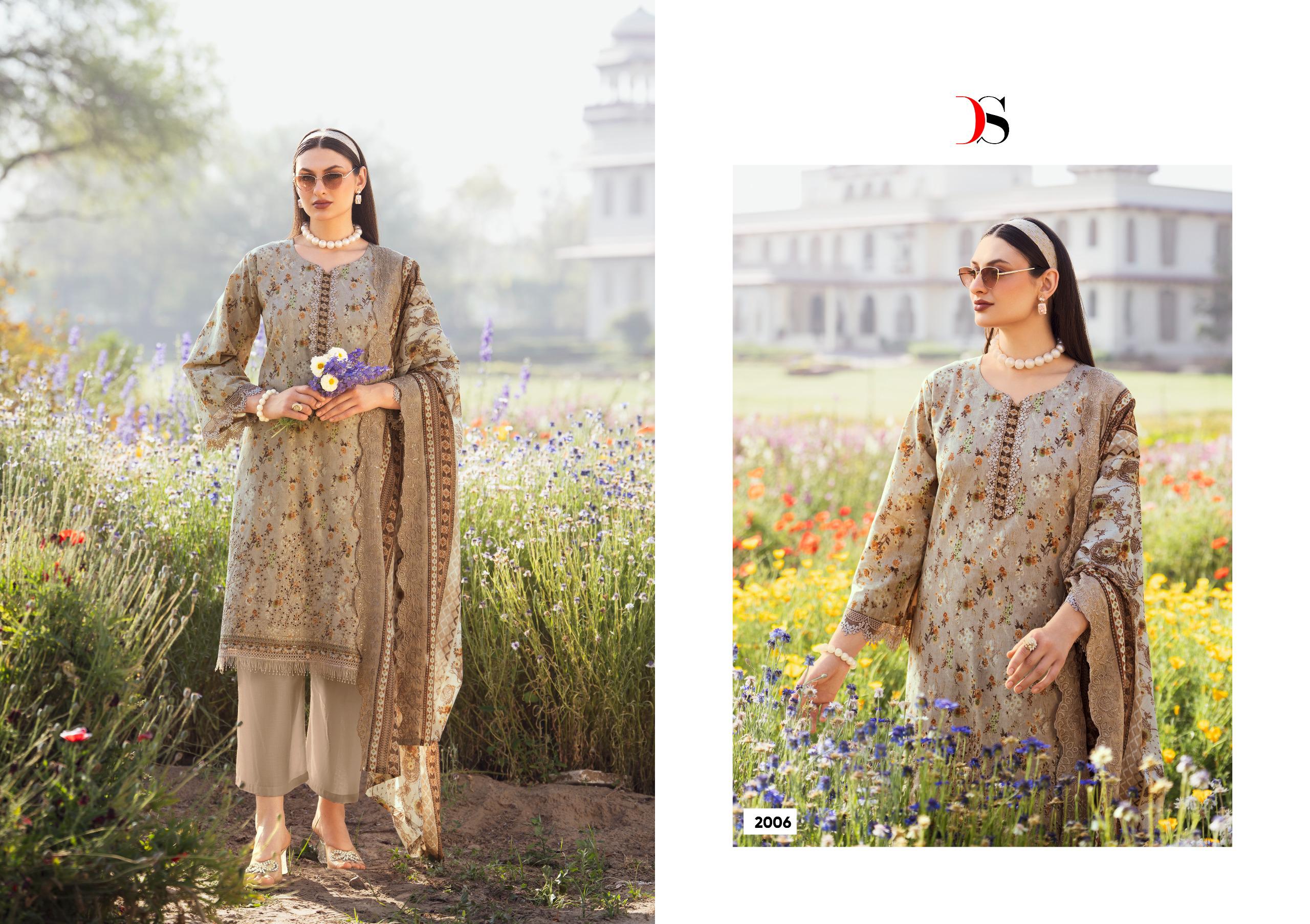 Deepsy Bin Saeed Vol 20 Cotton With Embroidery Pakistani Salwar Kameez