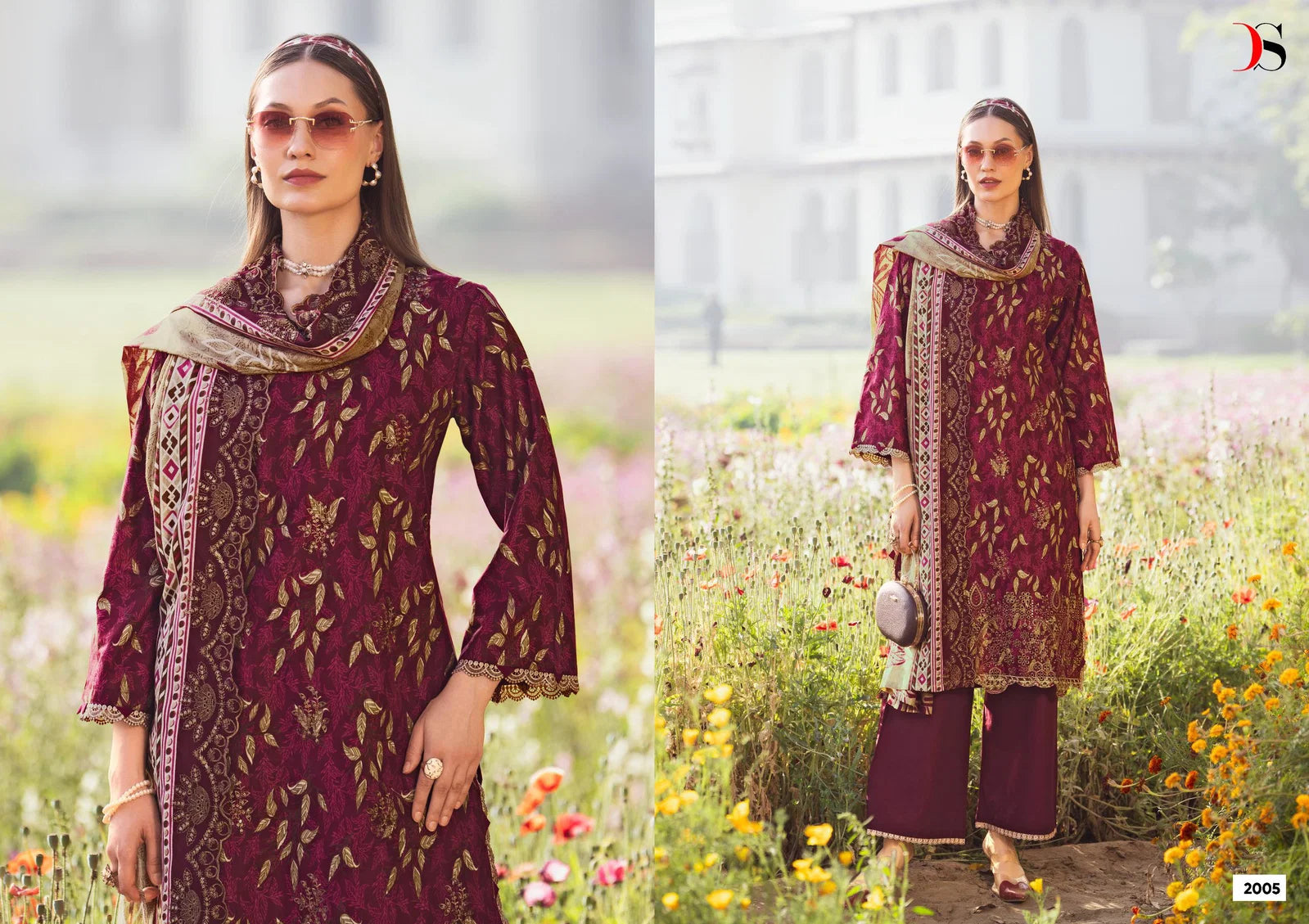 Deepsy Bin Saeed Vol 20 Cotton With Embroidery Pakistani Salwar Kameez