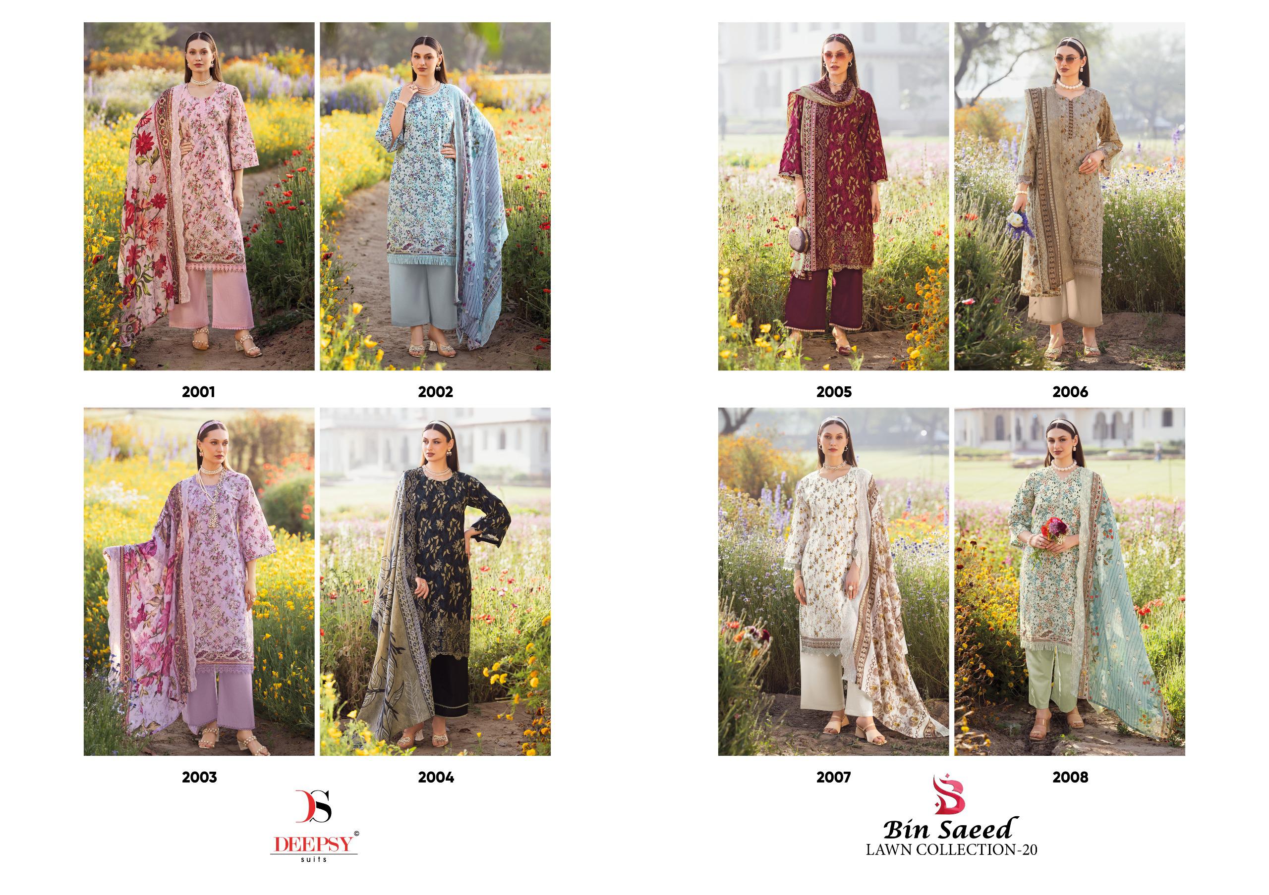 Deepsy Bin Saeed Vol 20 Cotton With Embroidery Pakistani Salwar Kameez