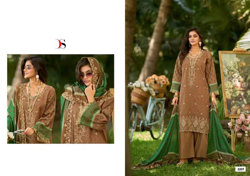 Deepsy Bin Saeed Vol 22 Cotton With Embroidery Pakistani Salwar Kameez