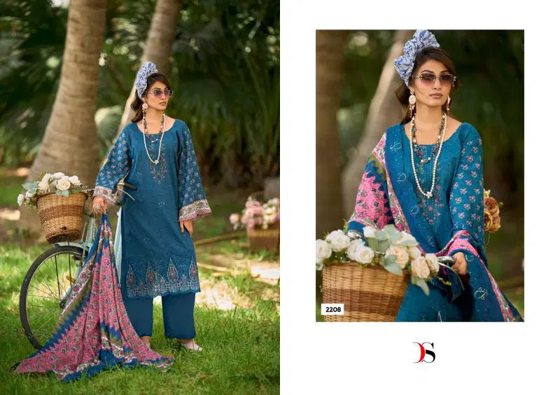 Deepsy Bin Saeed Vol 22 Cotton With Embroidery Pakistani Salwar Kameez