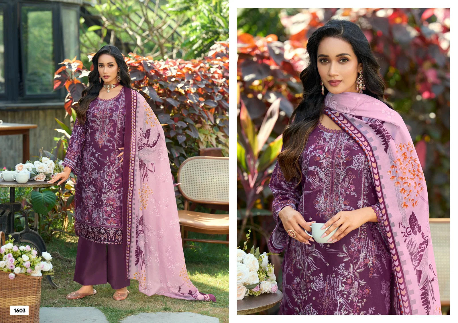 Deepsy Chevron Vol 16 Chiffon Dupatta Cotton Embroidered Salwar Kameez Collection
