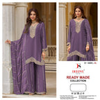 Deepsy D 3329 Readymade Fandy Satin With Heavy Beats Worked Salwar Kameez