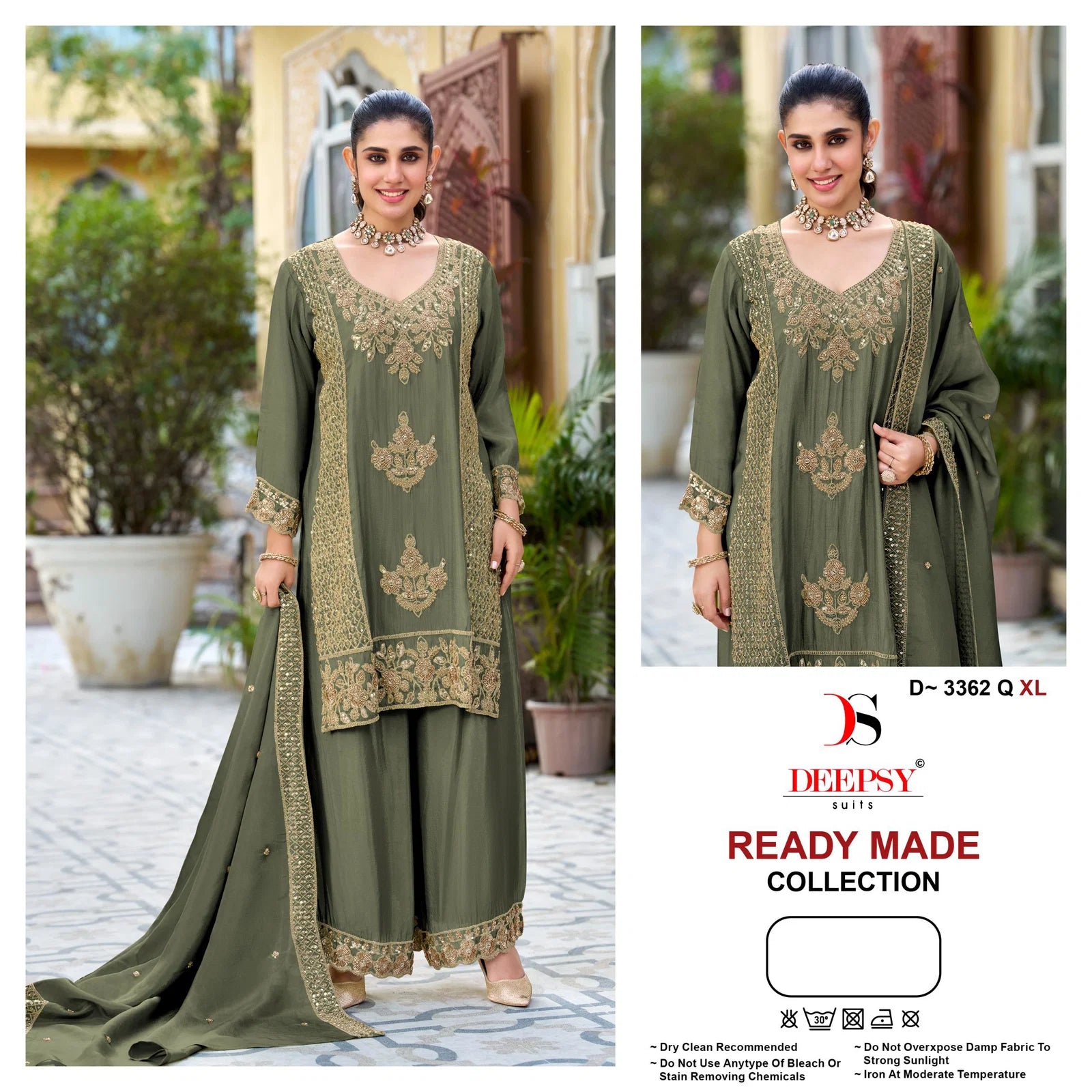 Deepsy D 3362 Q To T Readymade Viscose Silk Salwar Kameez