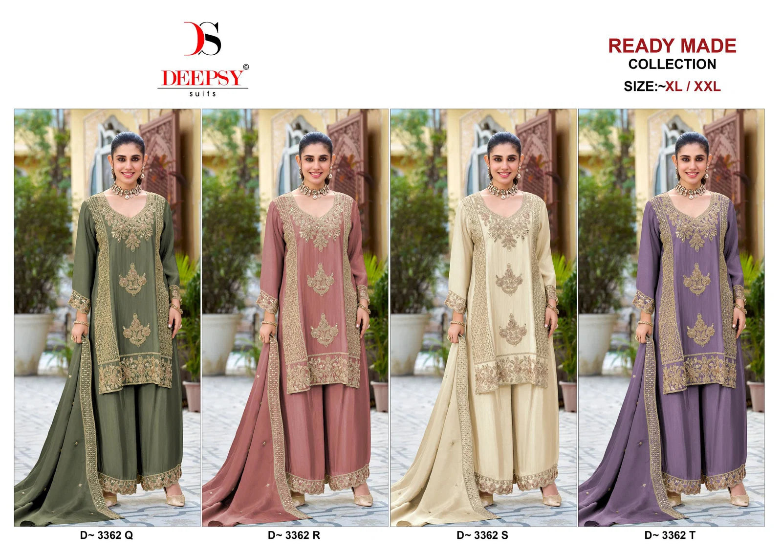 Deepsy D 3362 Q To T Readymade Viscose Silk Salwar Kameez