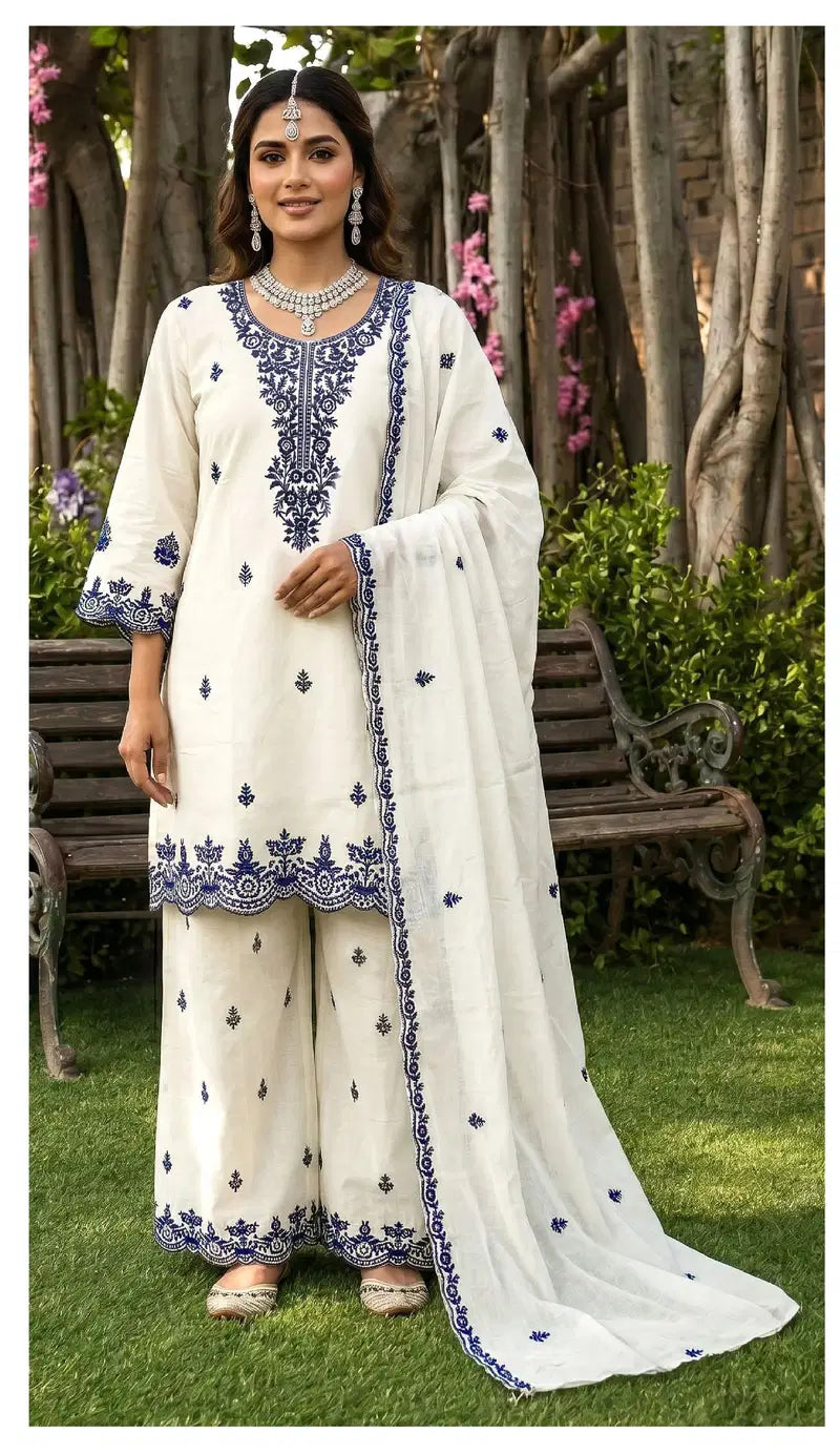 Deepsy D 3466 A And B Readymade Cotton With Embroidered Salwar Kameez