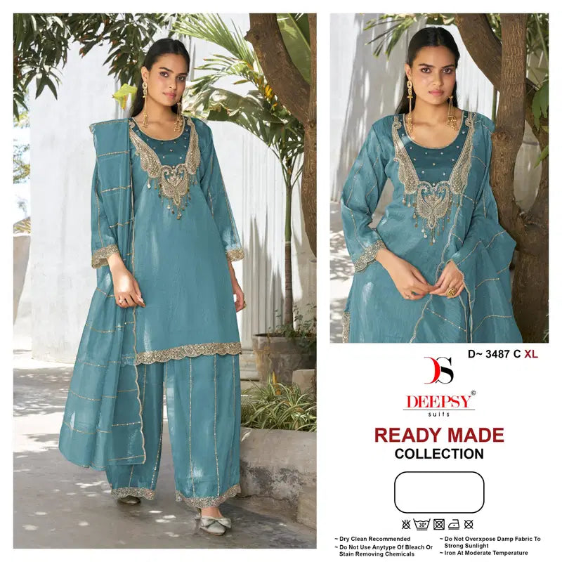 Deepsy D 3487 Salsa Silk Beats Worked Salwar Kameez