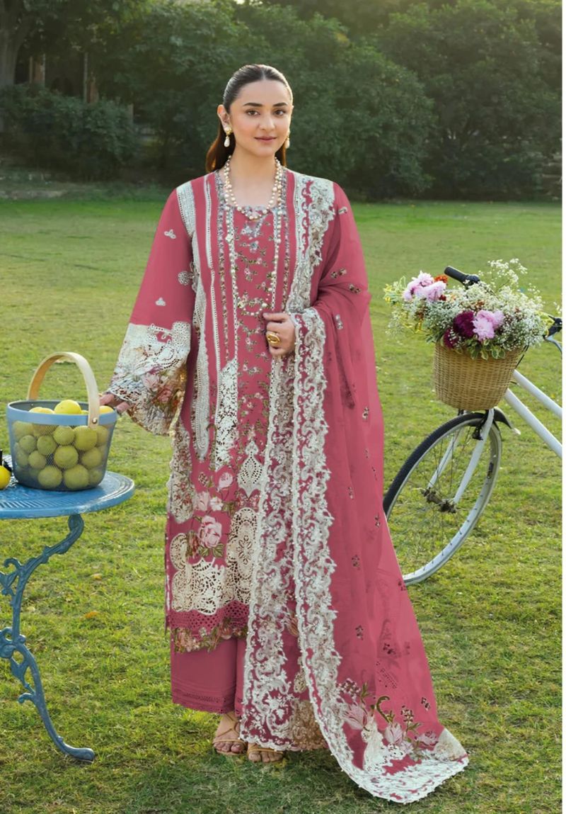 Deepsy Elaf 1746 A To D Cotton Embroidered Salwar Kameez Collection