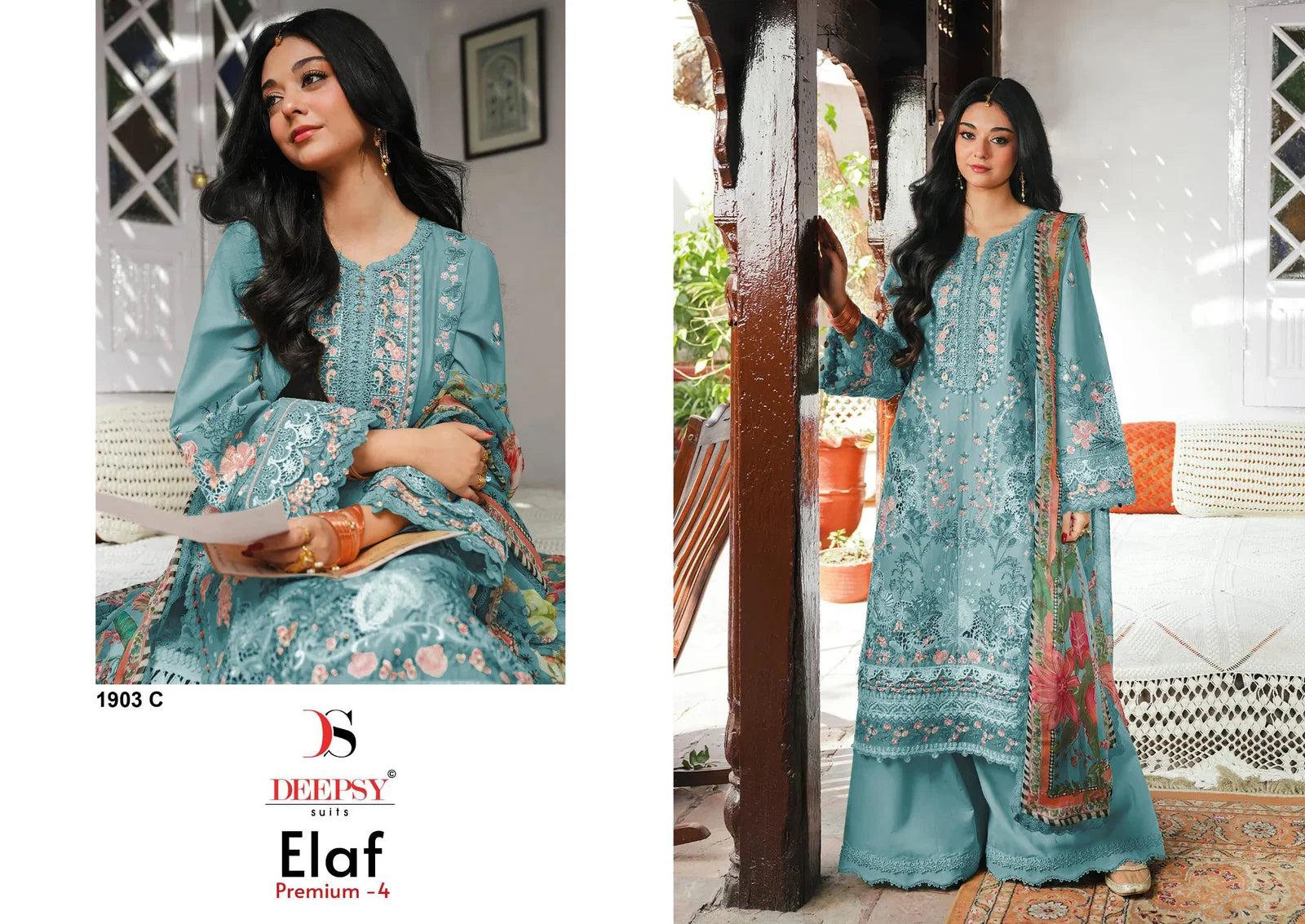Deepsy Elaf Premium Vol 4 Cotton Embroidered Salwar Kameez