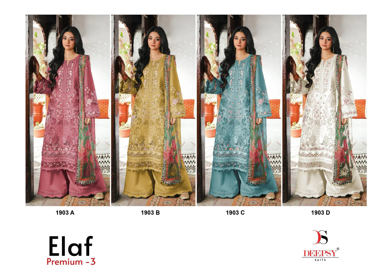 Deepsy Elaf Premium Vol 4 Cotton Embroidered Salwar Kameez