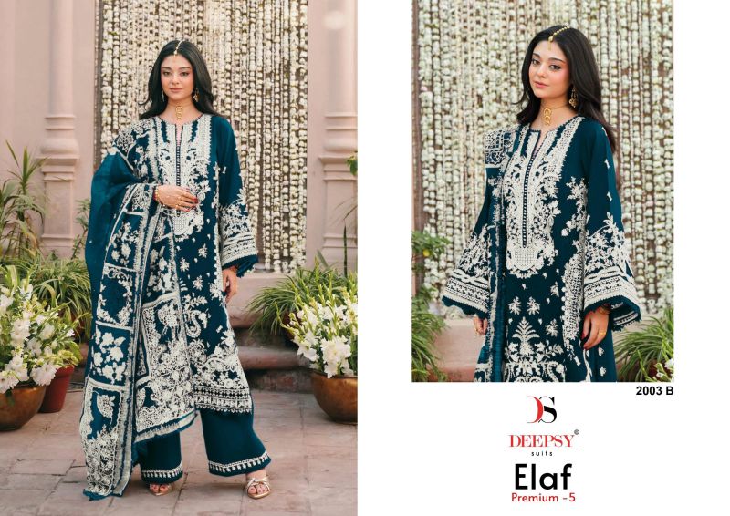 Deepsy Elaf 2003 A To D Cotton Embroidered Salwar Kameez