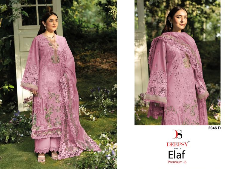 Deepsy Elaf 2046 A To D Cotton Embroidered Salwar Kameez