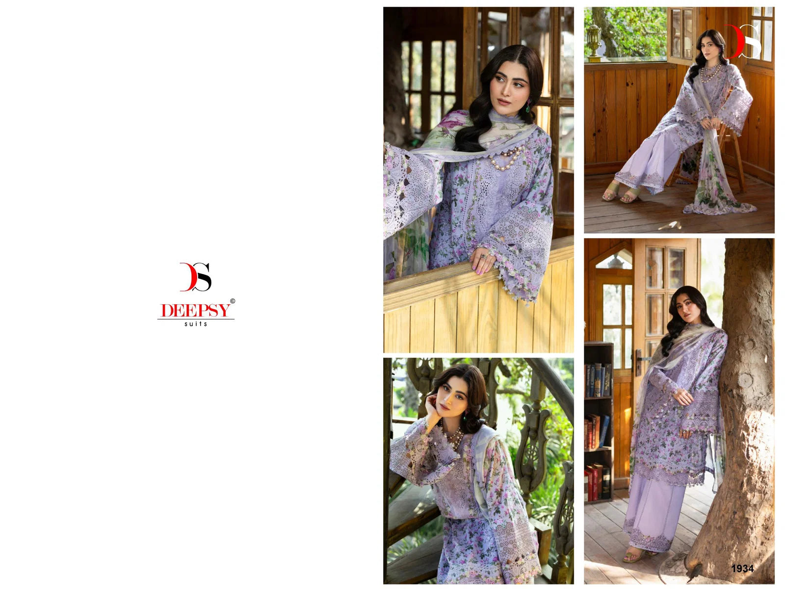 Deepsy Elaf Chikankari Chiffon Dupatta Self Embroidered Salwar Kameez Collection