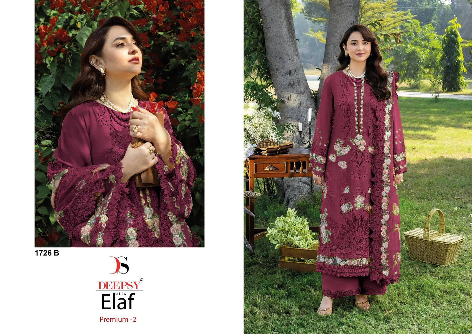 Deepsy Elaf Premium Luxury Vol 2 Lawn Cotton Embroidered Salwar Kameez