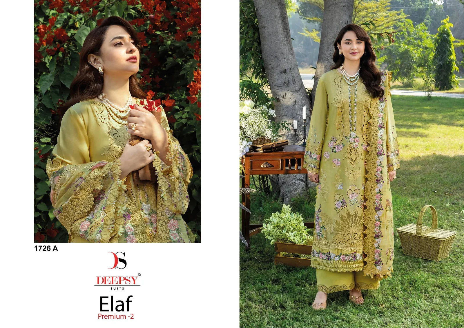 Deepsy Elaf Premium Luxury Vol 2 Lawn Cotton Embroidered Salwar Kameez