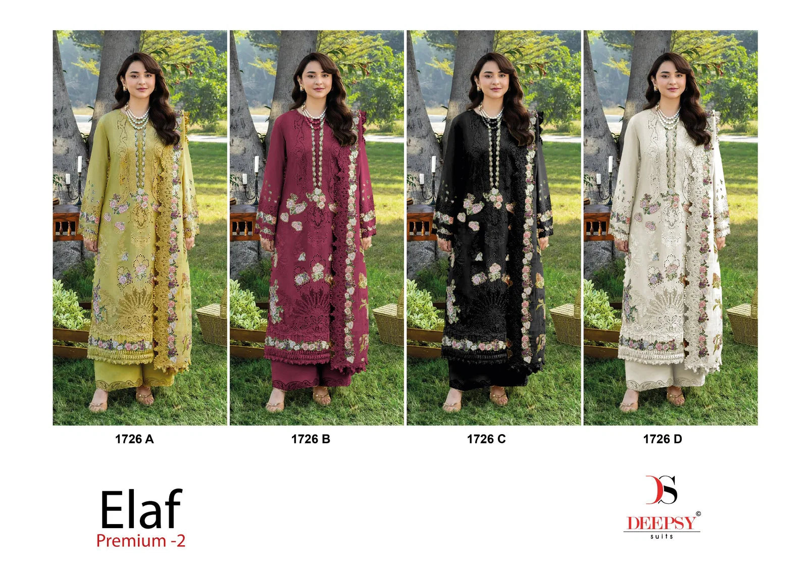 Deepsy Elaf Premium Luxury Vol 2 Lawn Cotton Embroidered Salwar Kameez