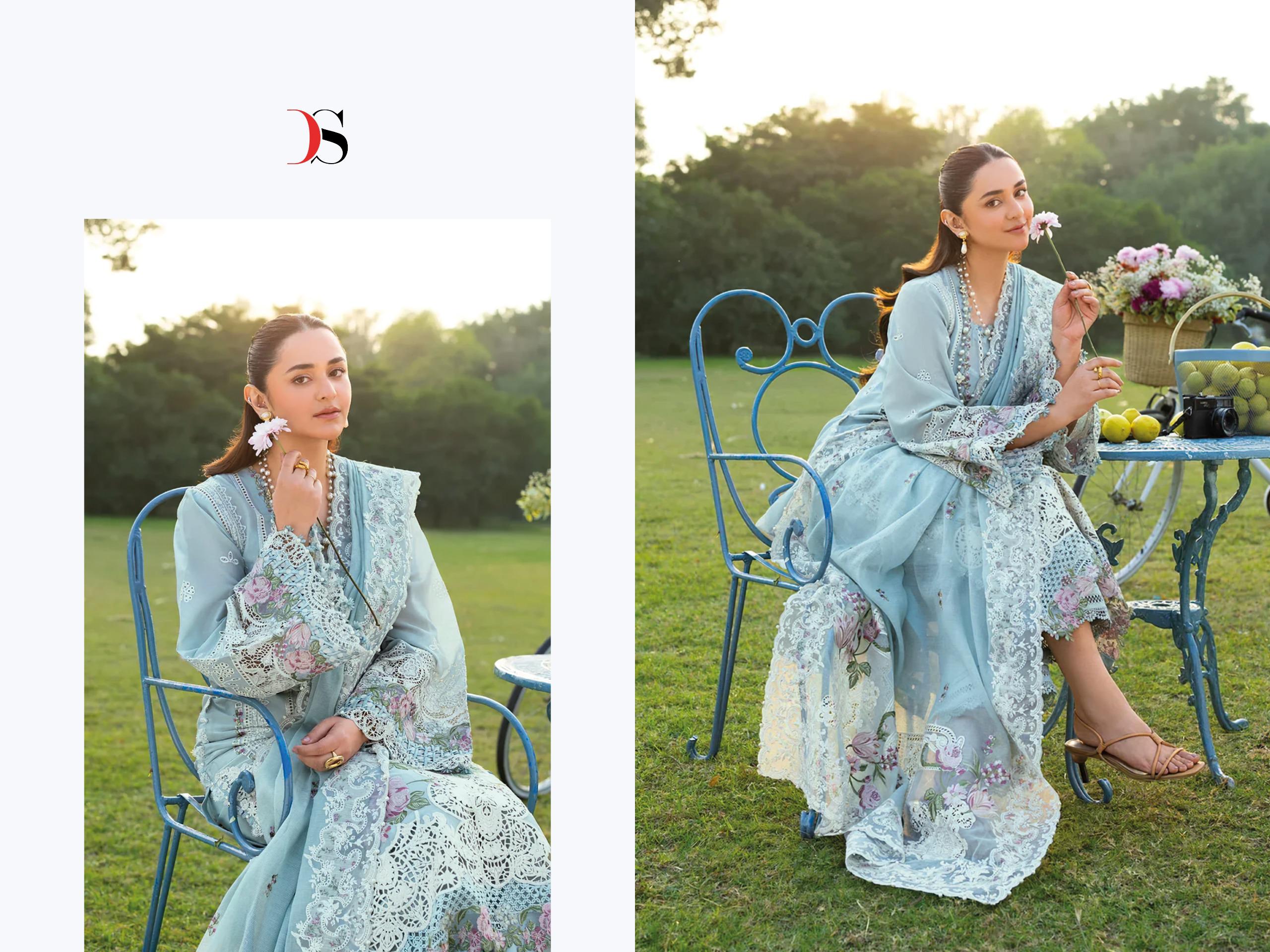 Deepsy Elaf Premium Luxury Vol 3 Lawn Cotton With Embroidered Salwar Kameez
