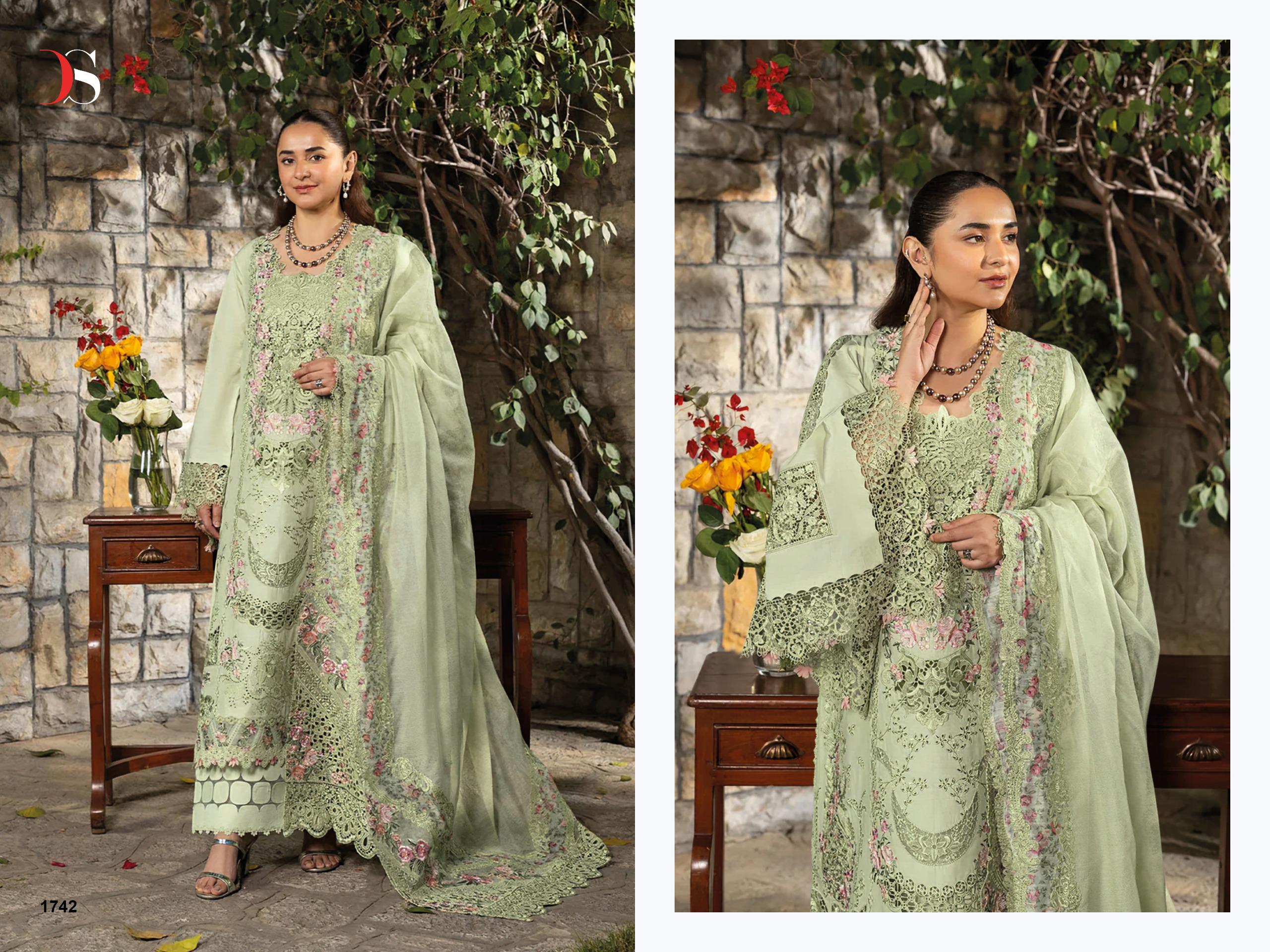 Deepsy Elaf Premium Luxury Vol 3 Lawn Cotton With Embroidered Salwar Kameez