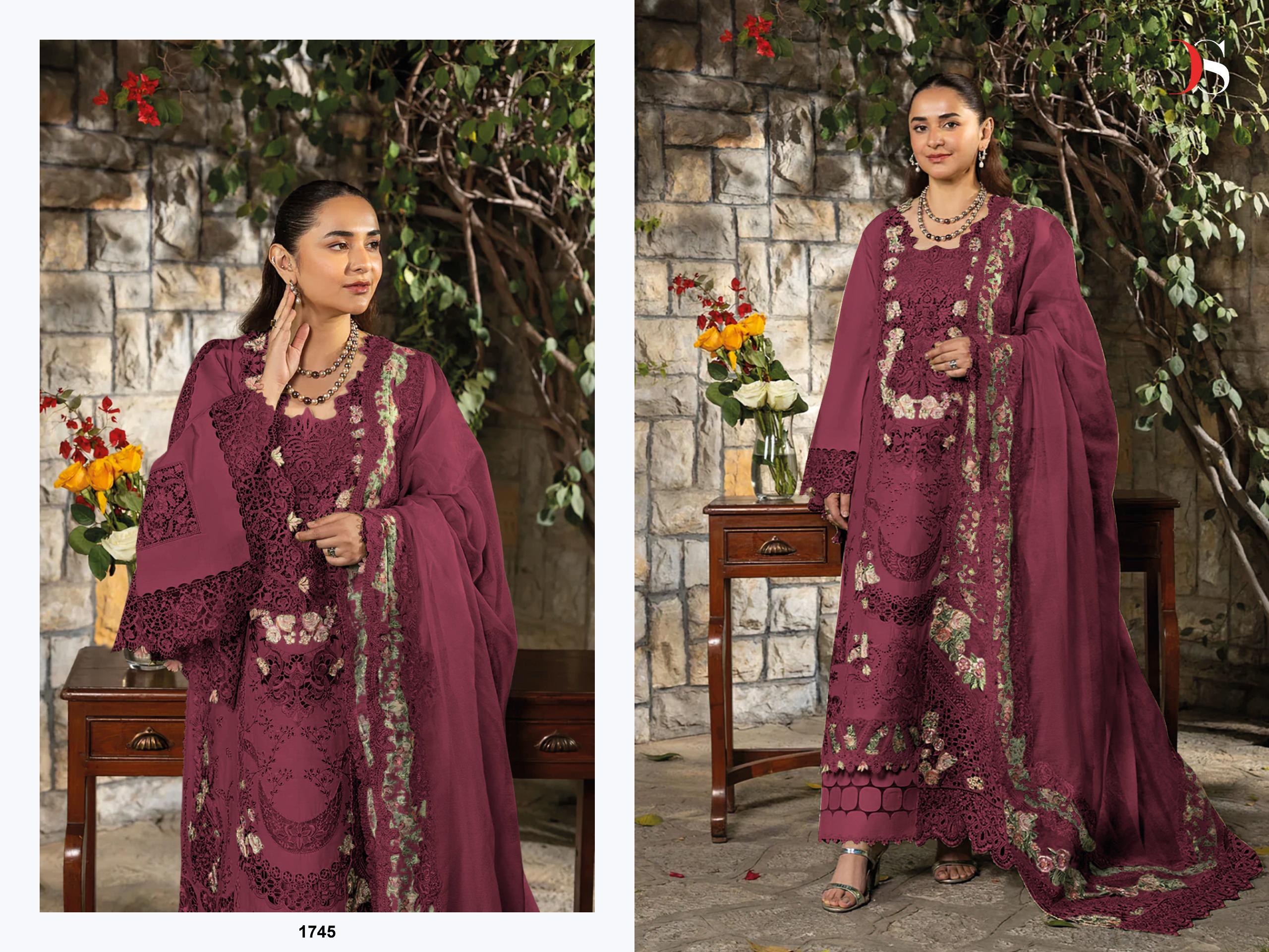 Deepsy Elaf Premium Luxury Vol 3 Lawn Cotton With Embroidered Salwar Kameez