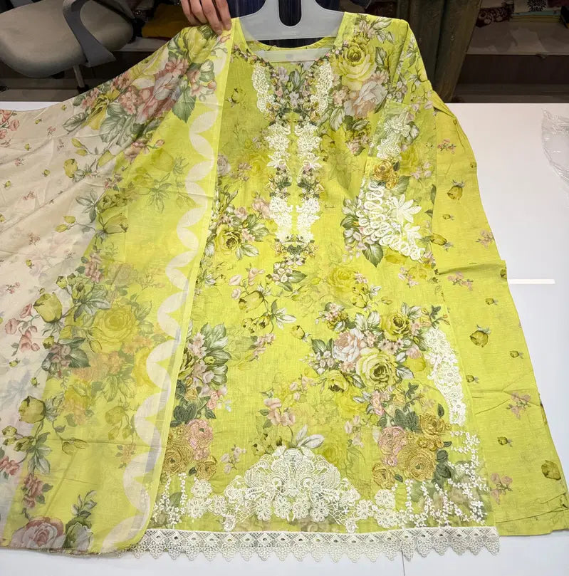 Deepsy Elaf Premium Signature Vol 2 Chiffon Dupatta Readymade Cotton Salwar Kameez