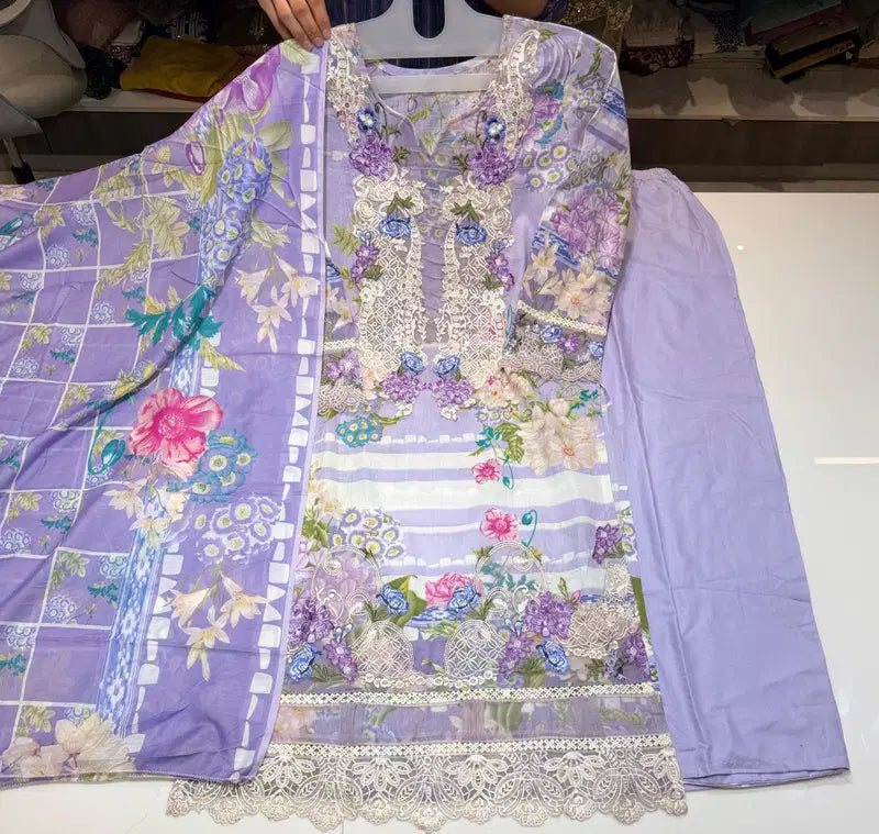 Deepsy Elaf Premium Signature Vol 2 Chiffon Dupatta Readymade Cotton Salwar Kameez
