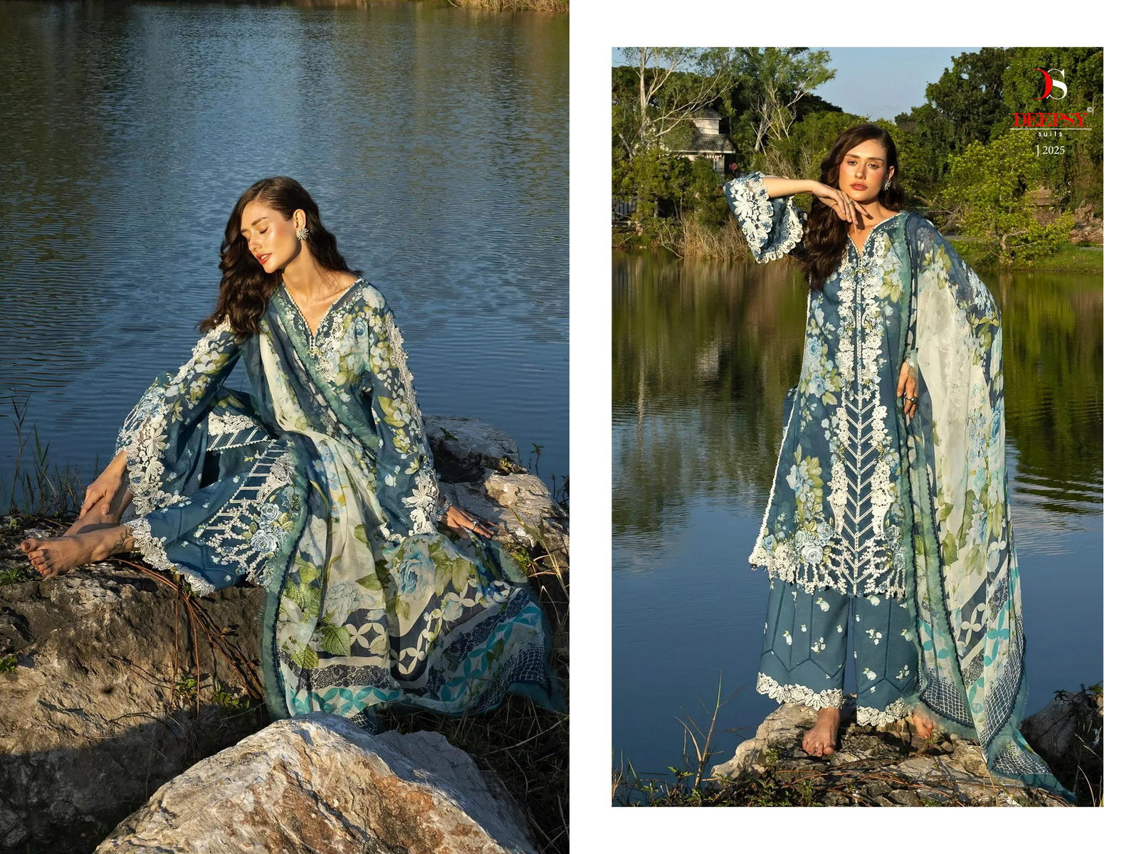 Deepsy Elaf Premium Signature Vol 2 Chiffon Dupatta Cotton Salwar Kameez