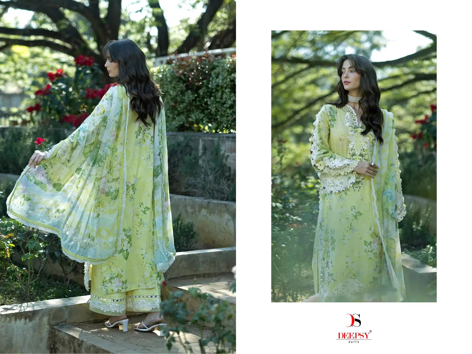 Deepsy Elaf Premium Signature Vol 2 Chiffon Dupatta Cotton Salwar Kameez