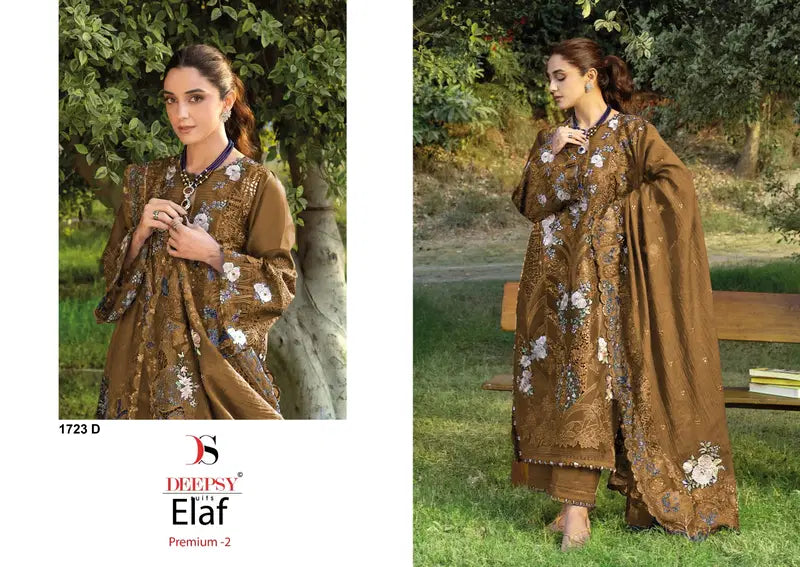 Deepsy Elaf Premium Vol 2 Cotton Embroidered Salwar Kameez
