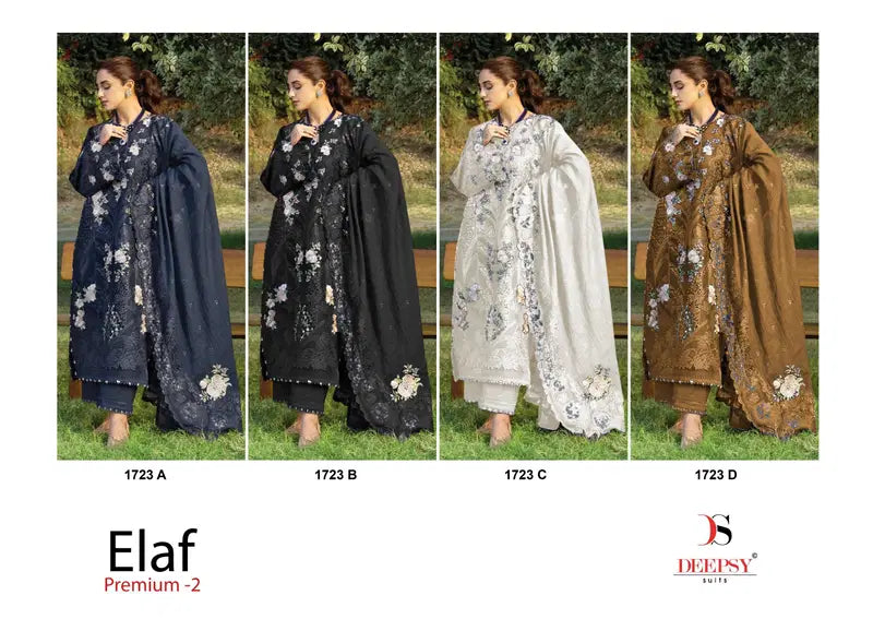 Deepsy Elaf Premium Vol 2 Cotton Embroidered Salwar Kameez