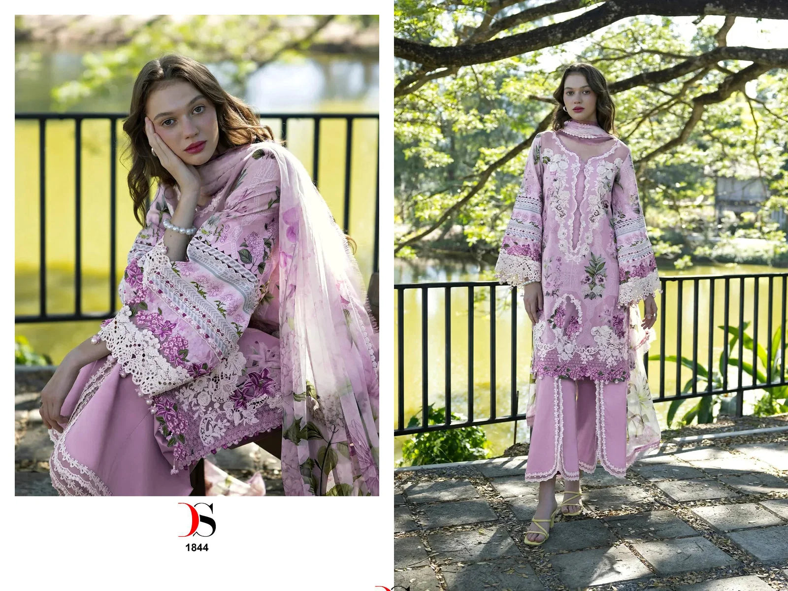 Deepsy Elaf Signature Chiffon Dupatta Cotton Embroidered Salwar Kameez