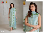 Deepsy Jade Bagh Vol 2 Chiffon Dupatta Cotton Embroidered Salwar Kameez