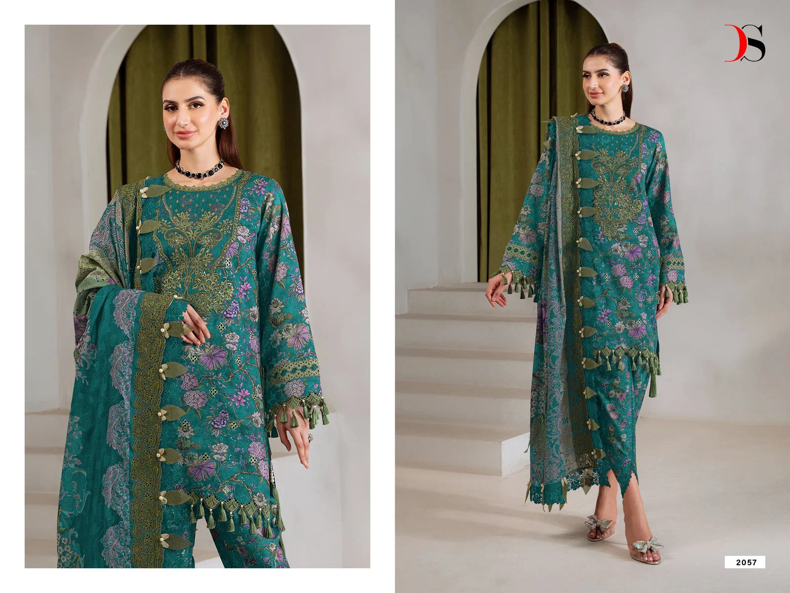 Deepsy Jade Bagh Vol 2 Cotton Dupatta Cotton Embroidered Salwar Kameez