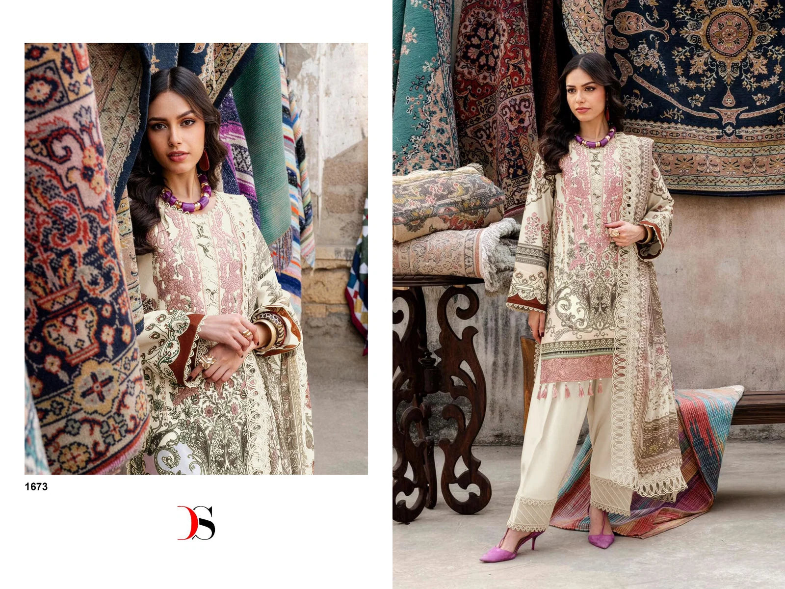 Deepsy Jade Bliss Lawn 25 Vol 4 Cotton Dupatta Cotton Pakistani Suits