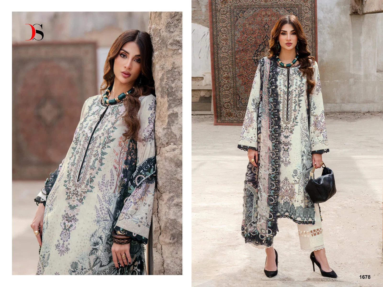 Deepsy Jade Bliss Lawn 25 Vol 4 Cotton Dupatta Cotton Pakistani Suits