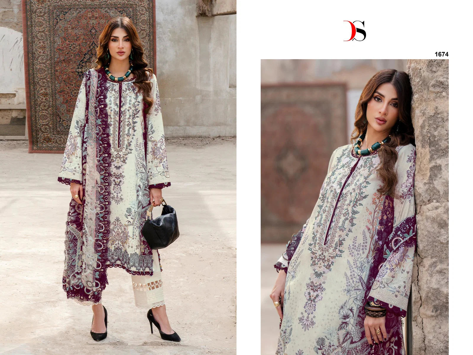 Deepsy Jade Bliss Lawn 25 Vol 4 Cotton Dupatta Cotton Pakistani Suits