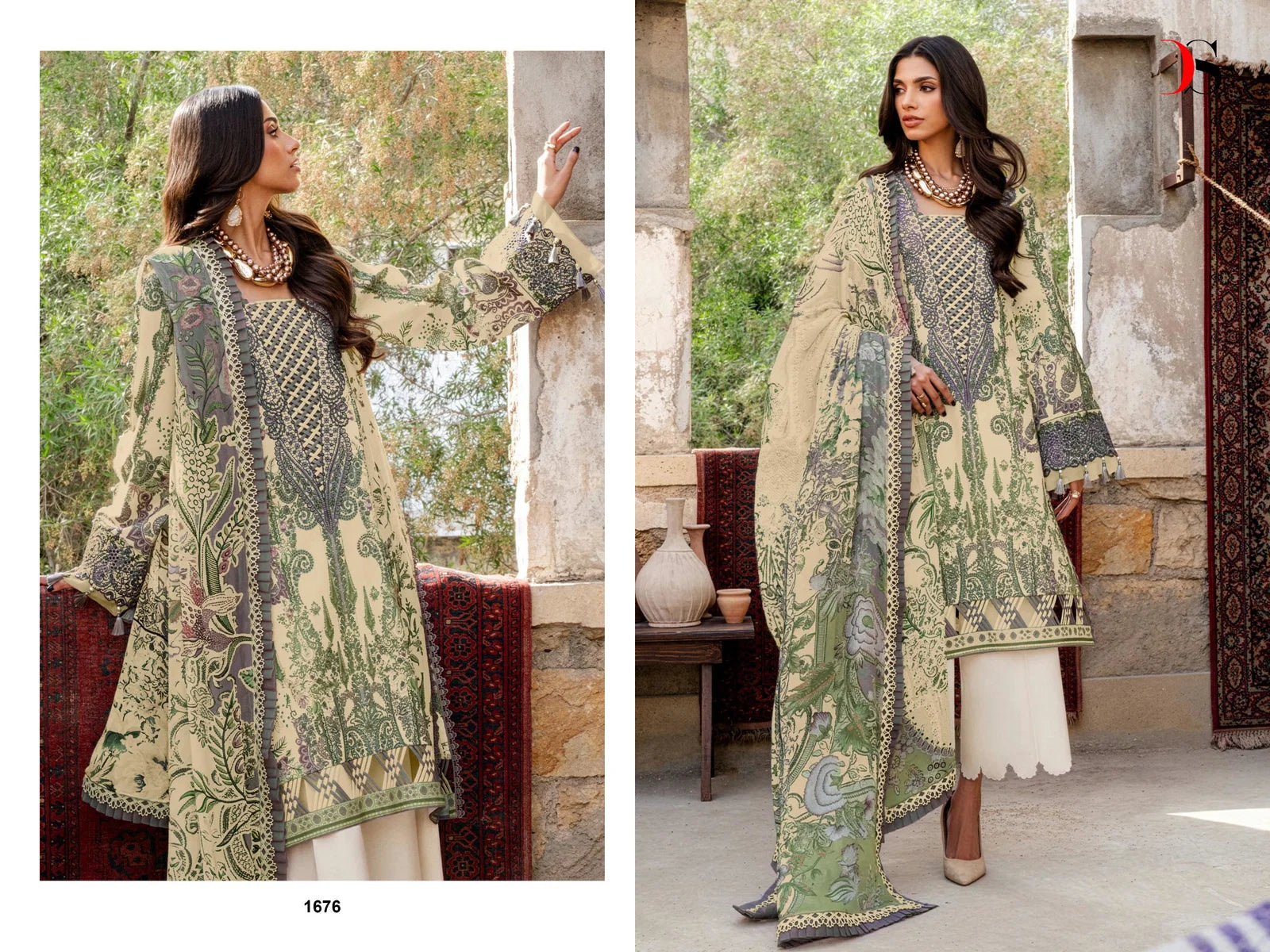 Deepsy Jade Bliss Lawn 25 Vol 4 Cotton Dupatta Cotton Pakistani Suits