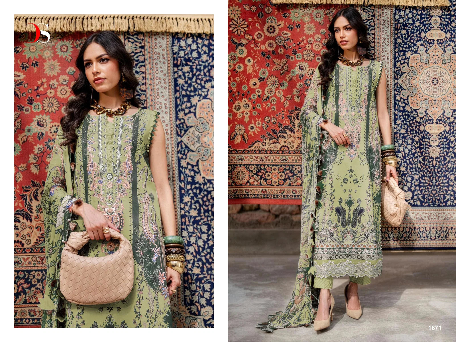 Deepsy Jade Bliss Lawn 25 Vol 4 Cotton Dupatta Cotton Pakistani Suits