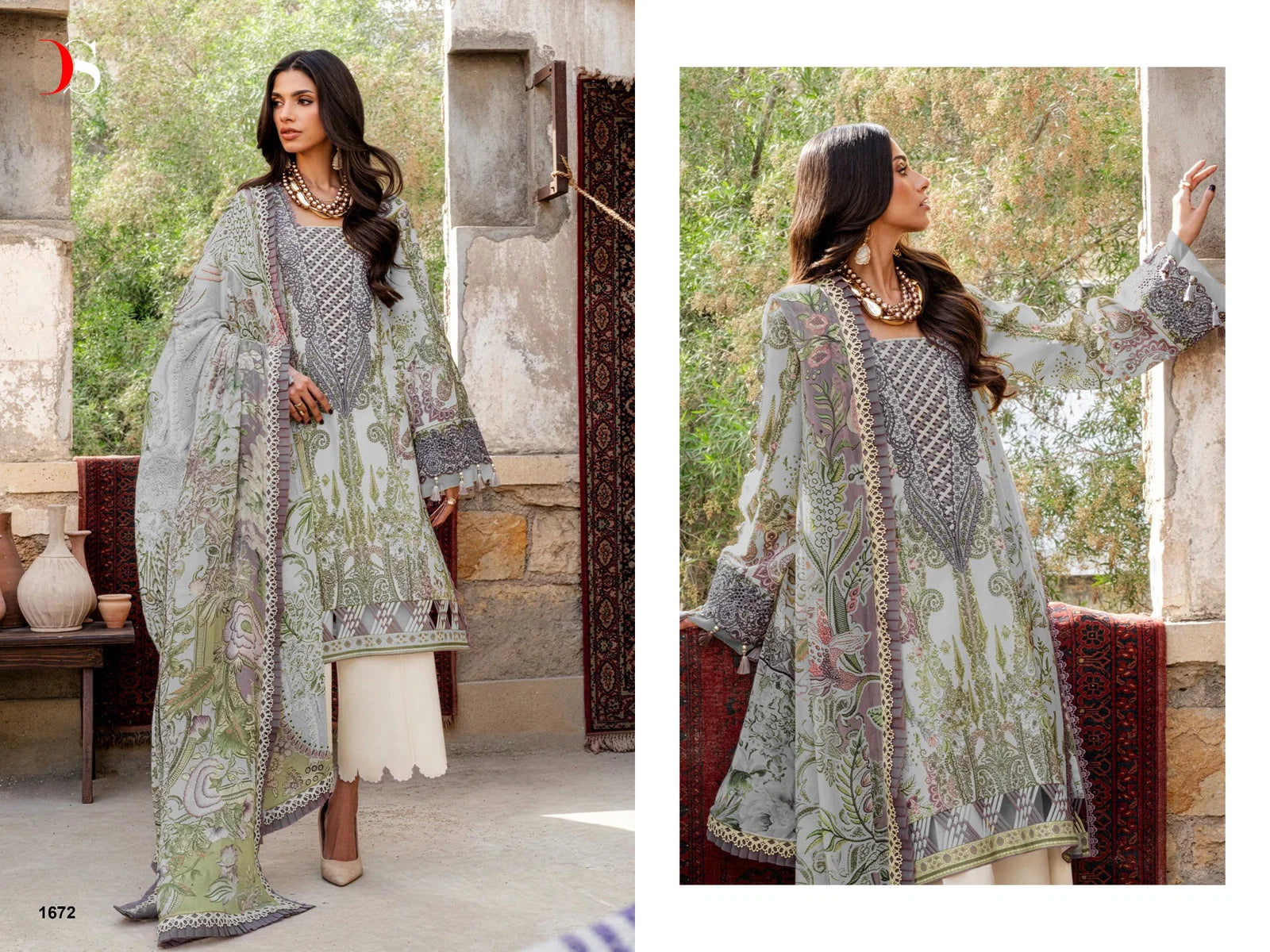 Deepsy Jade Bliss Lawn 25 Vol 4 Cotton Dupatta Cotton Pakistani Suits